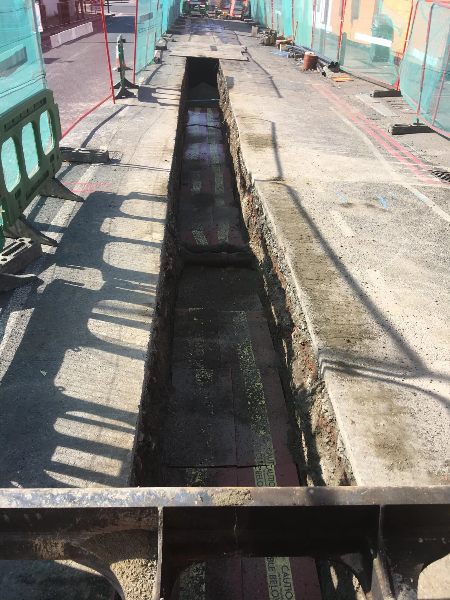 Utility trench dug by Betea Utilities