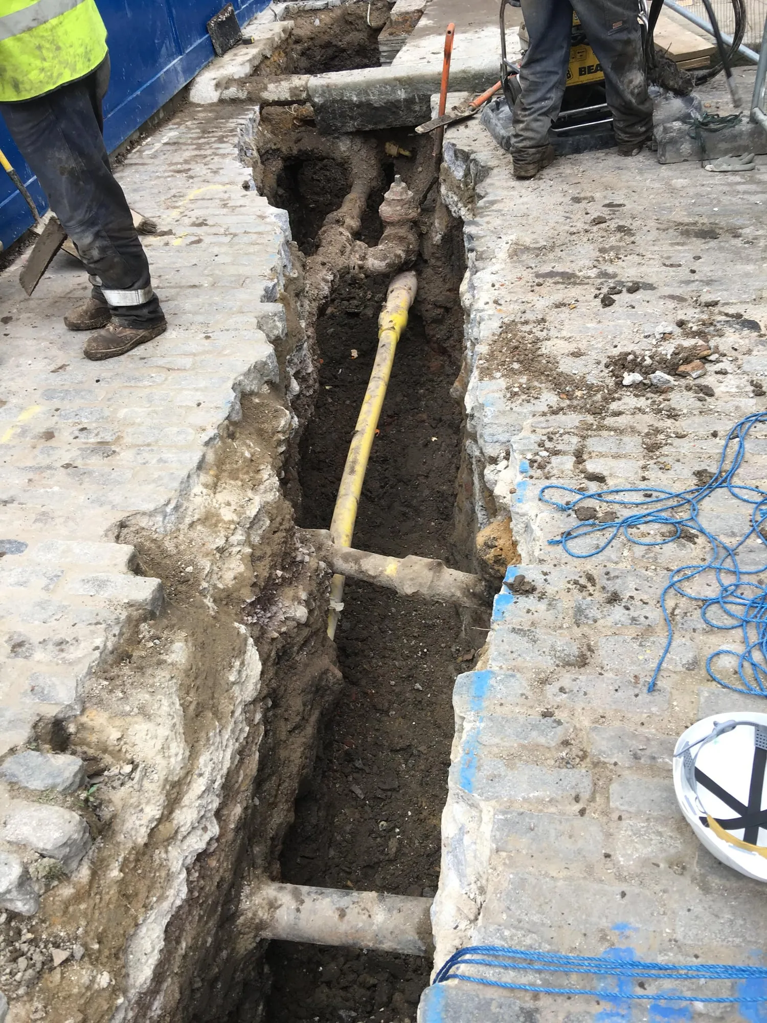 Utility trench dug by Betea Utilities